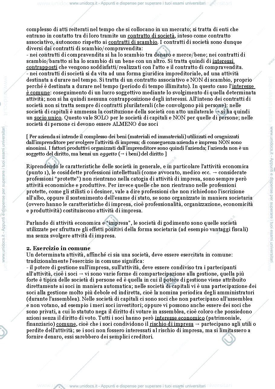 Anteprima pagina 3 — Appunti Diritto delle società di capitali 