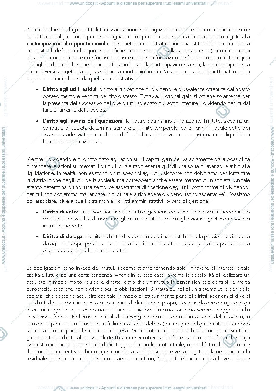 Anteprima pagina 2 — Appunti di diritto societario