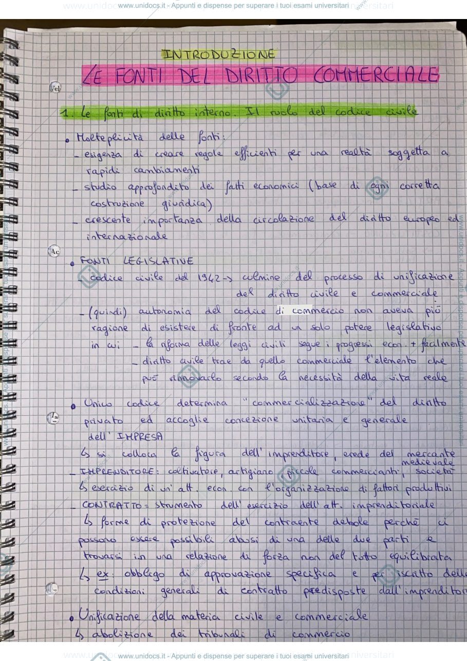 Anteprima pagina 1 — diritto dell'impresa