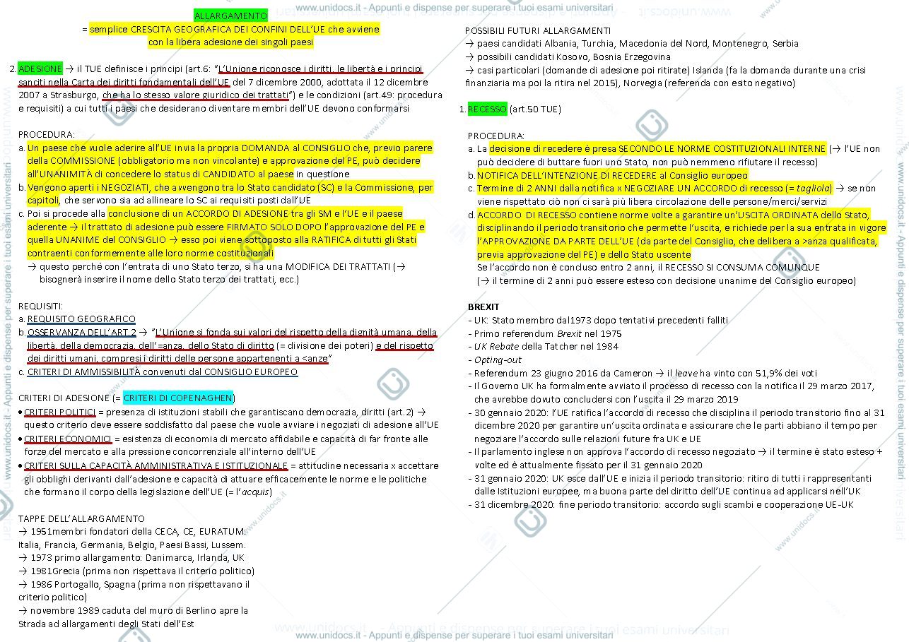 Anteprima pagina 2 — Appunti ue