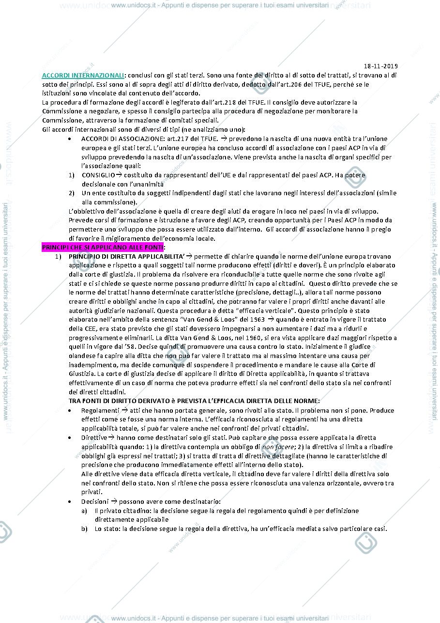 Anteprima pagina 1 — appunti diritto 