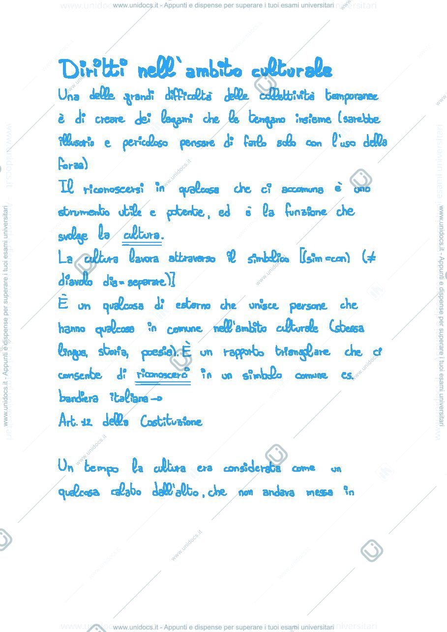 Anteprima pagina 1 — Appunti di diritto UE