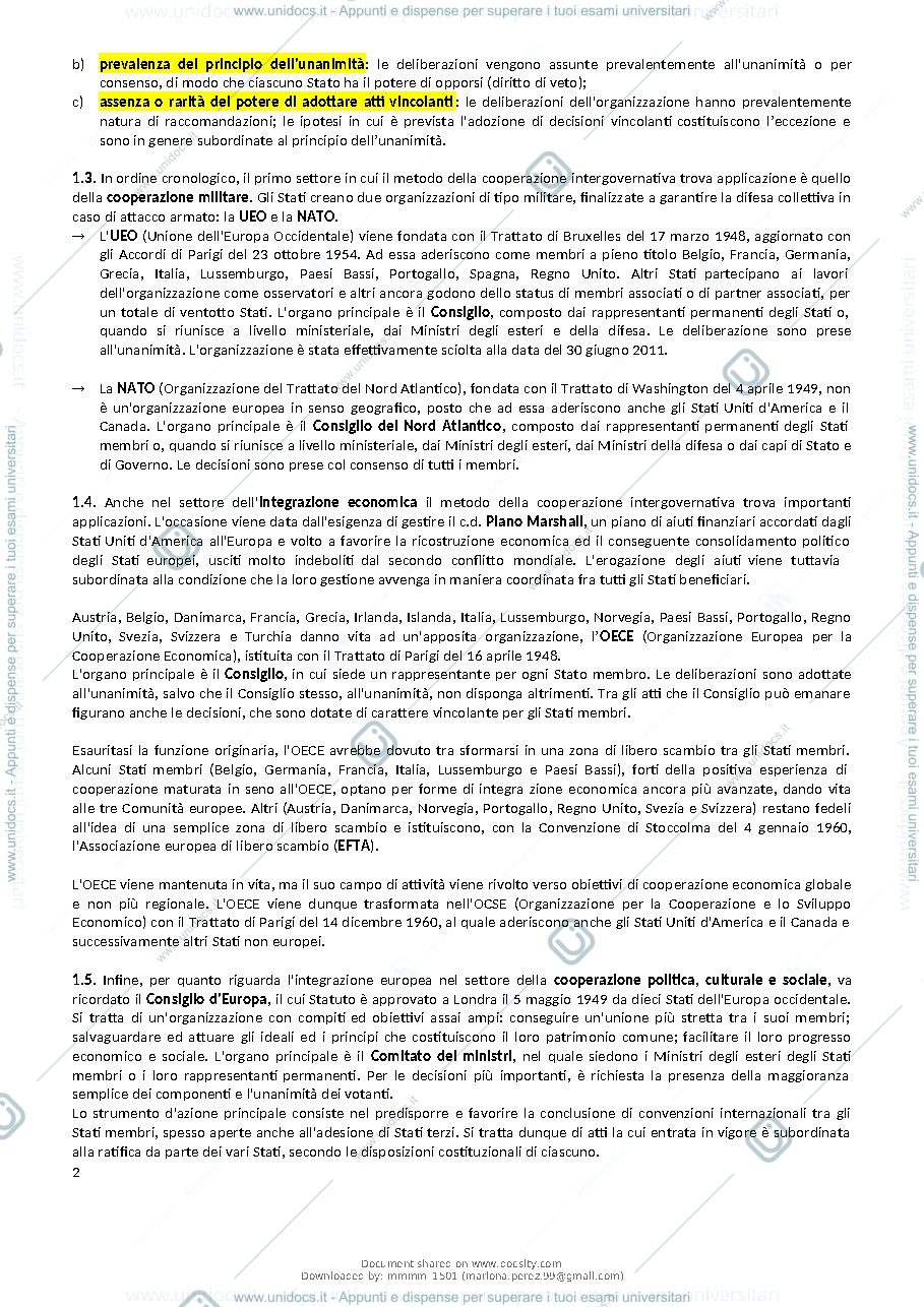 Anteprima pagina 3 — DIRITTO DELL'UNIONE EUROPEA 