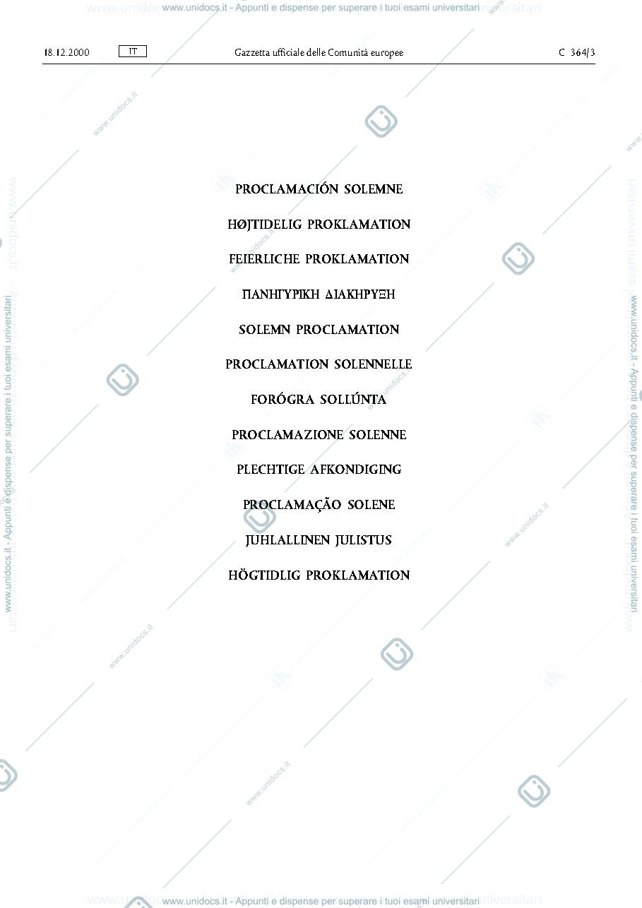 Anteprima pagina 3 — carta dei diritti fondamentali
