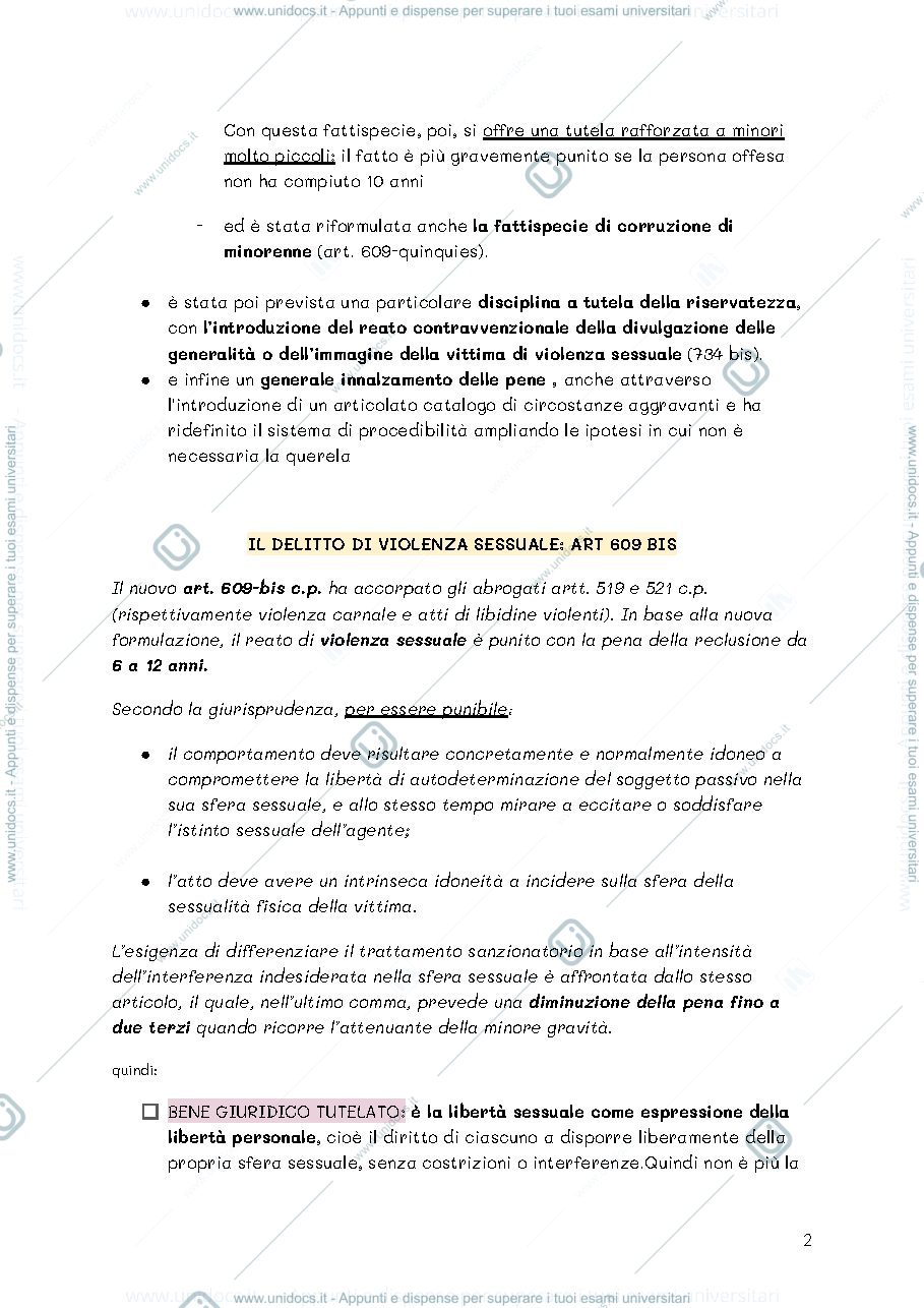Anteprima pagina 2 — i SINGOLI REATI