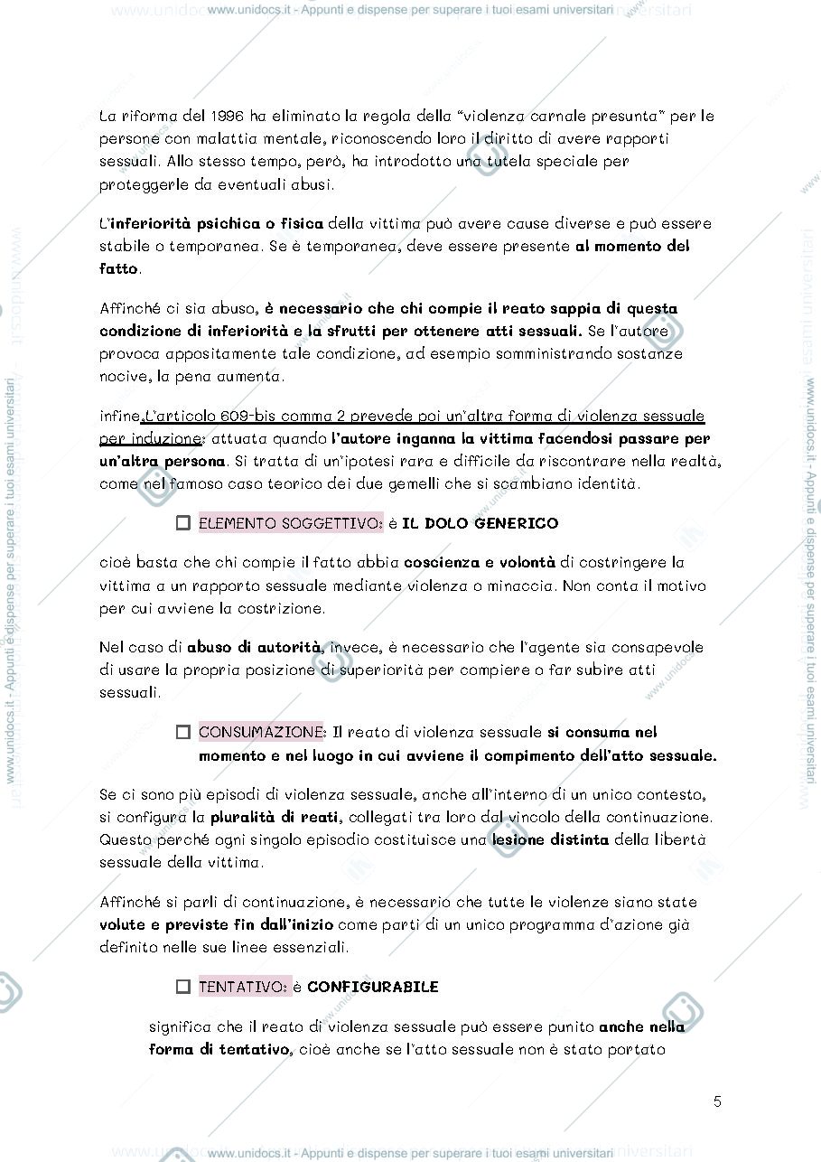 Anteprima pagina 5 — i SINGOLI REATI