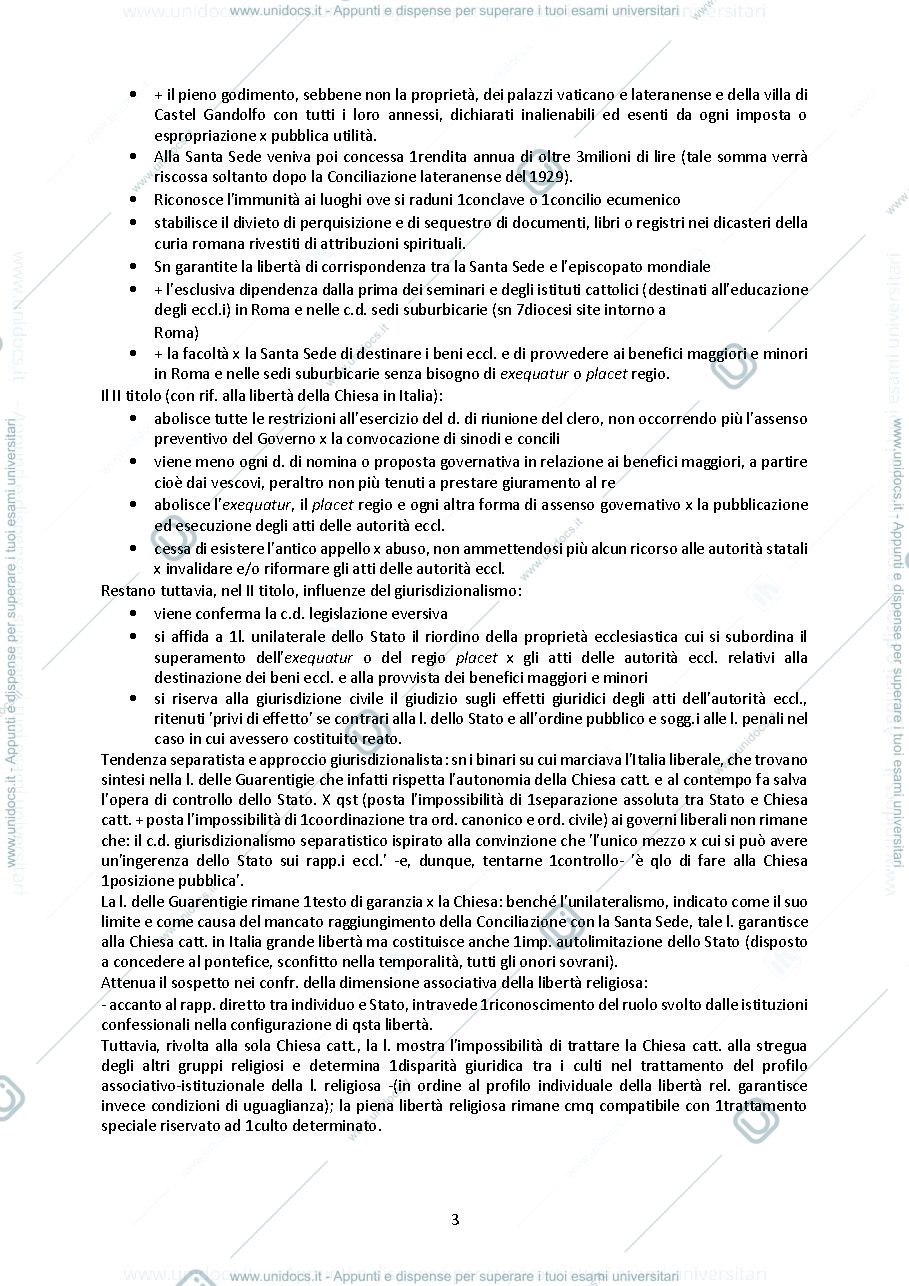 Anteprima pagina 3 — la libertà religiosa in italia