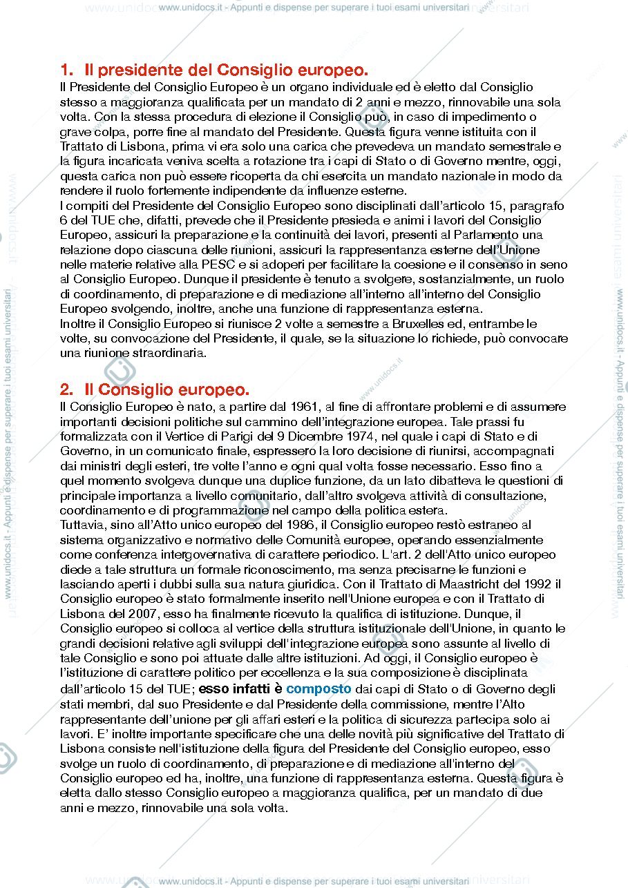 Anteprima pagina 2 — DOMANDE ESAME DIRITTO EUROPEO