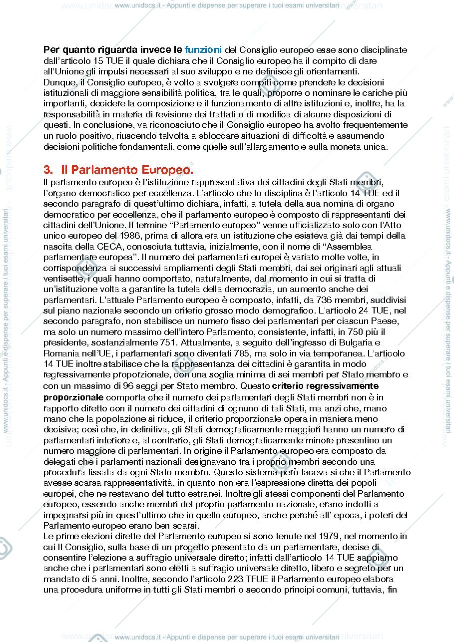 Anteprima pagina 3 — DOMANDE ESAME DIRITTO EUROPEO
