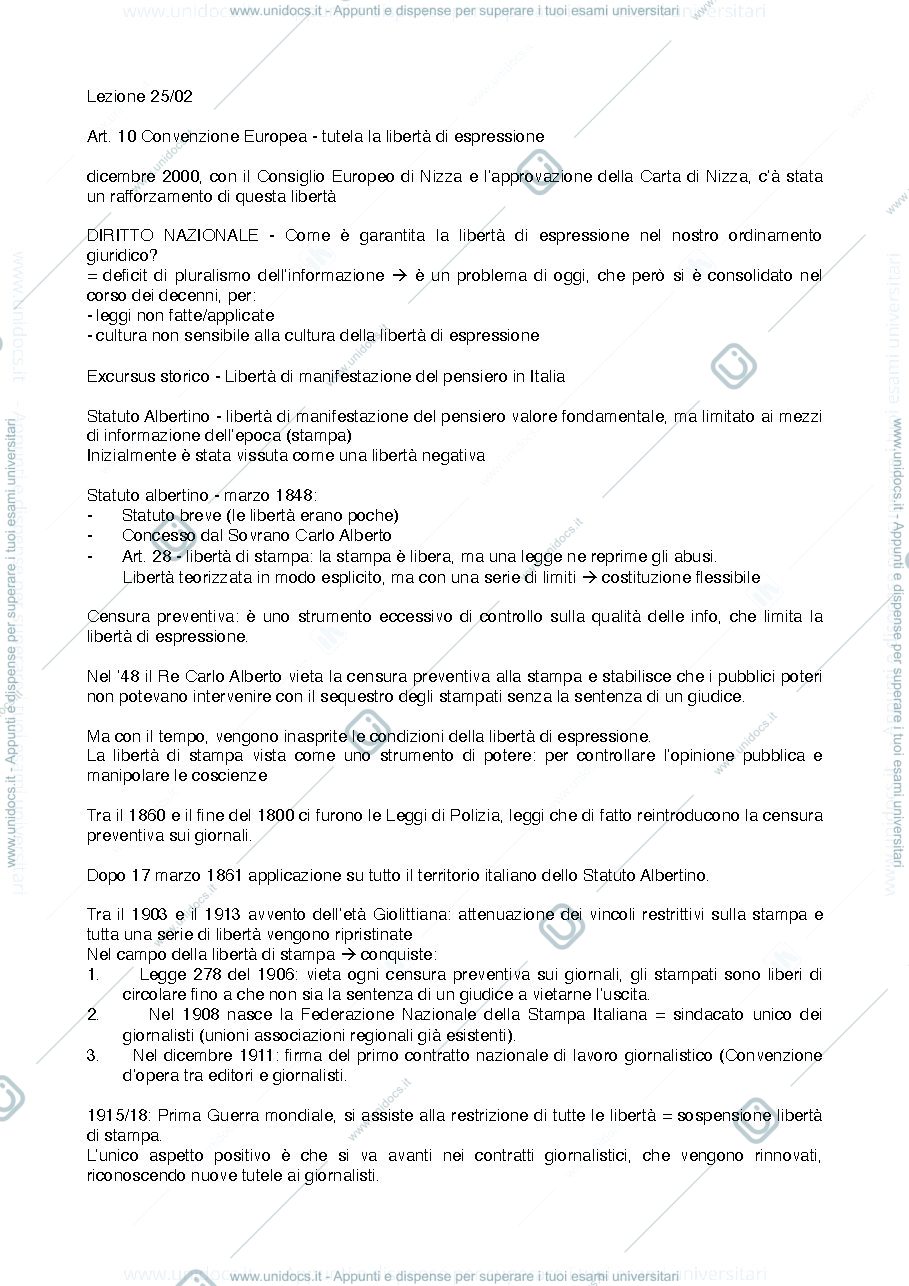 Anteprima pagina 1 — diritto europeo
