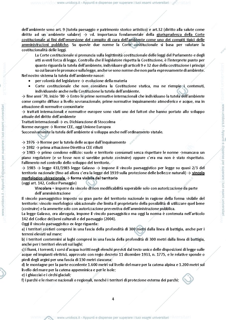 Anteprima pagina 4 — Appunti di diritto forestale e ambientale
