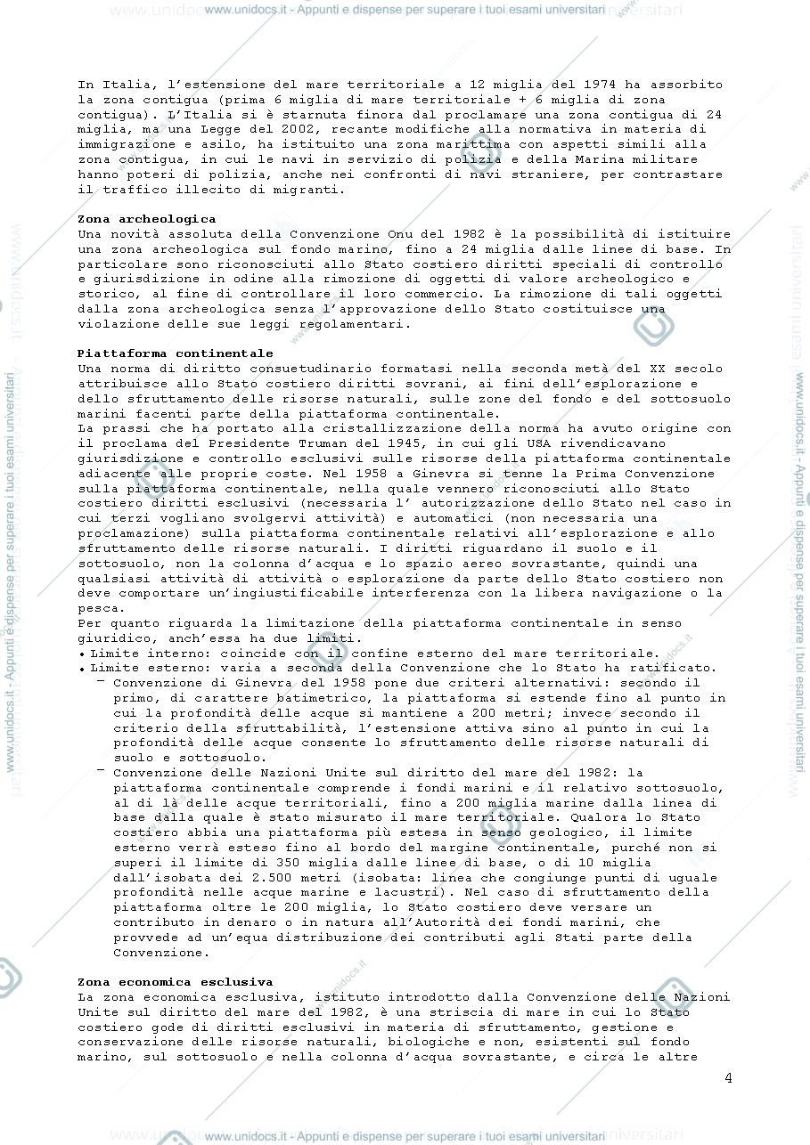 Anteprima pagina 4 — Diritto internazionale riassunto libro