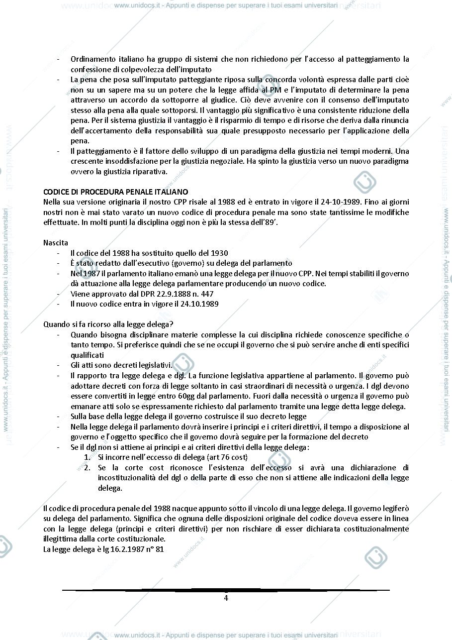 Anteprima pagina 4 — Diritto Processuale Penale