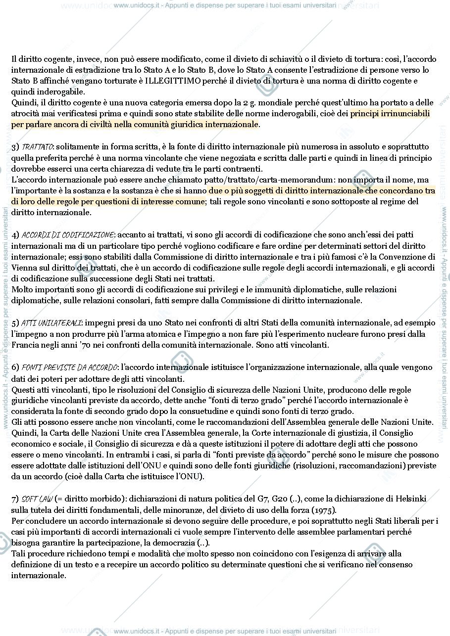 Anteprima pagina 3 — RIASSUNTO DIRITTO INTERNAZIONALE