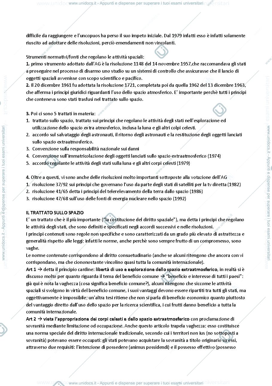 Anteprima pagina 3 — Appunti lezioni di diritto internazionale progredito
