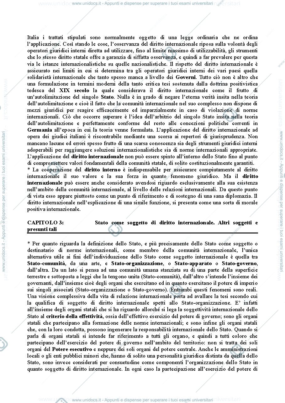 Anteprima pagina 3 — Riassunti del CONFORTI Diritto Internazionale