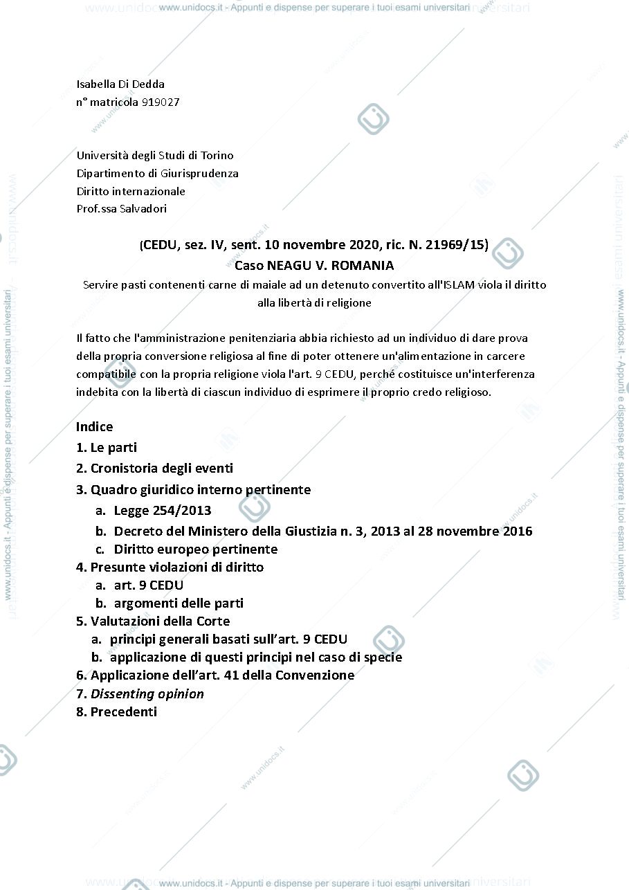 Anteprima pagina 1 — Neagu v. Roumanie