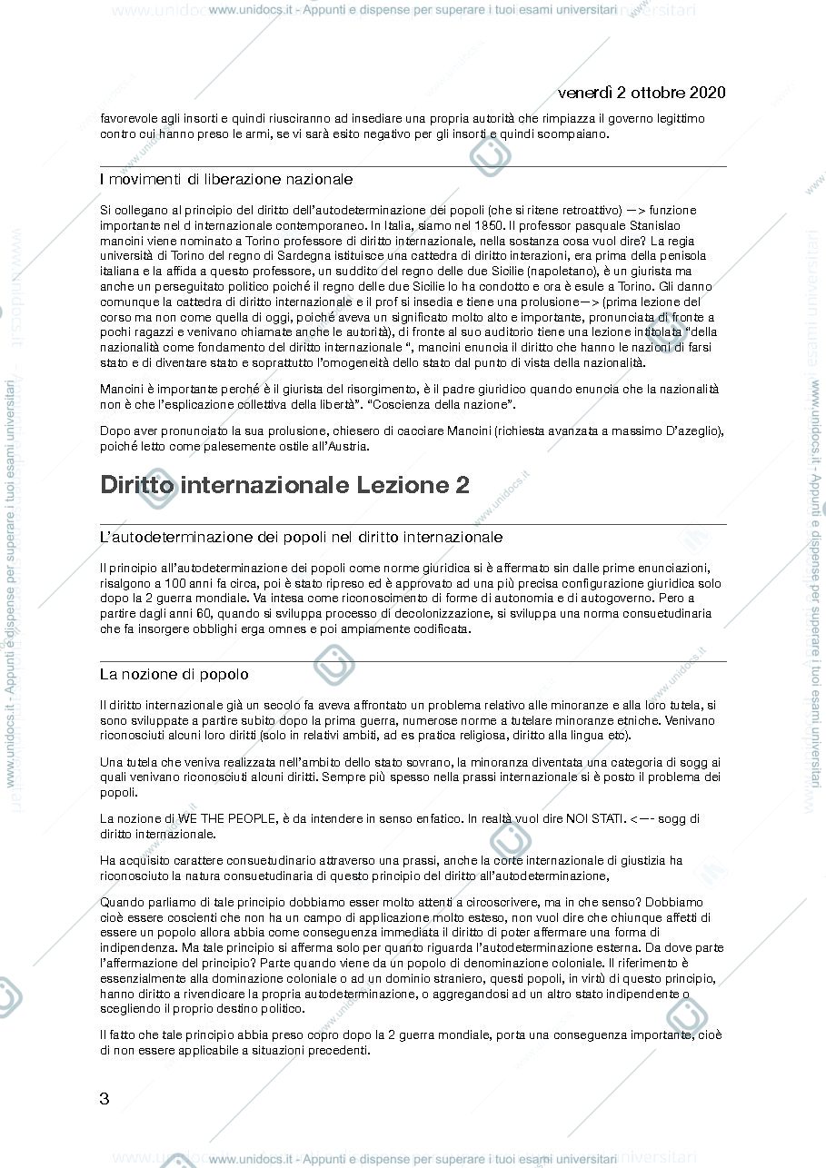 Anteprima pagina 3 — diritto internazionale 
