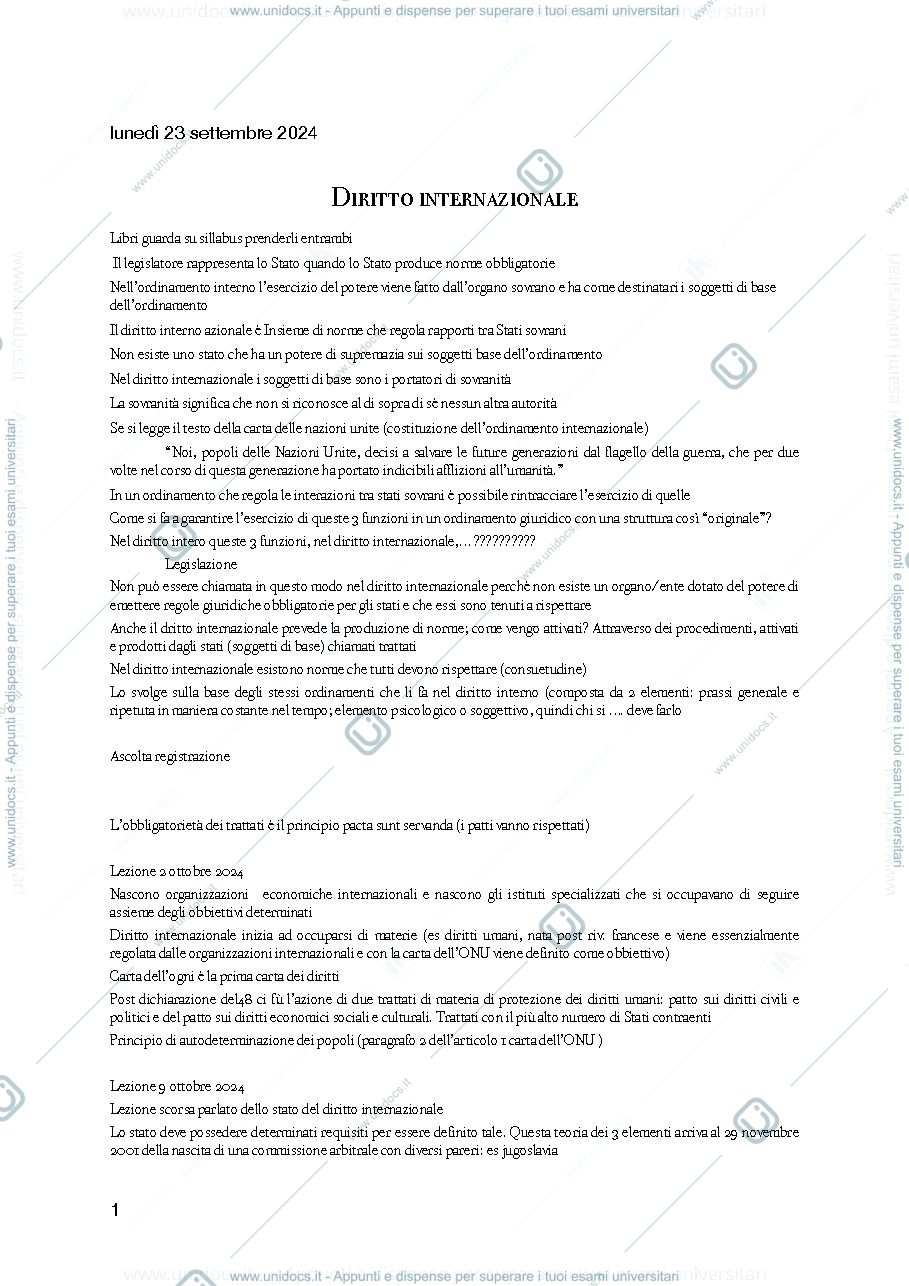 Anteprima pagina 1 — appunti
