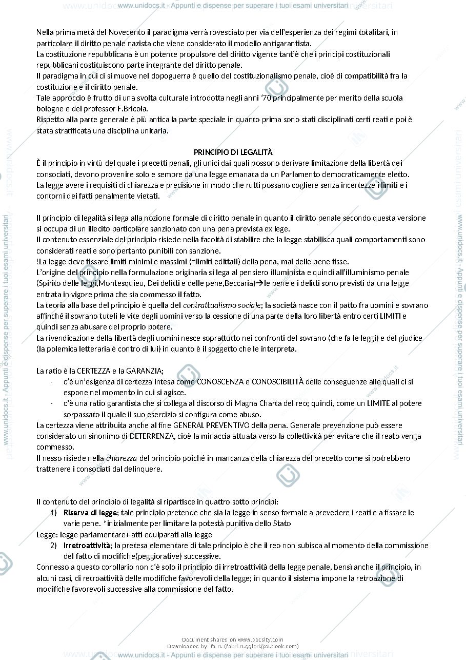 Anteprima pagina 3 — Riassunto diritto penale parte generale 