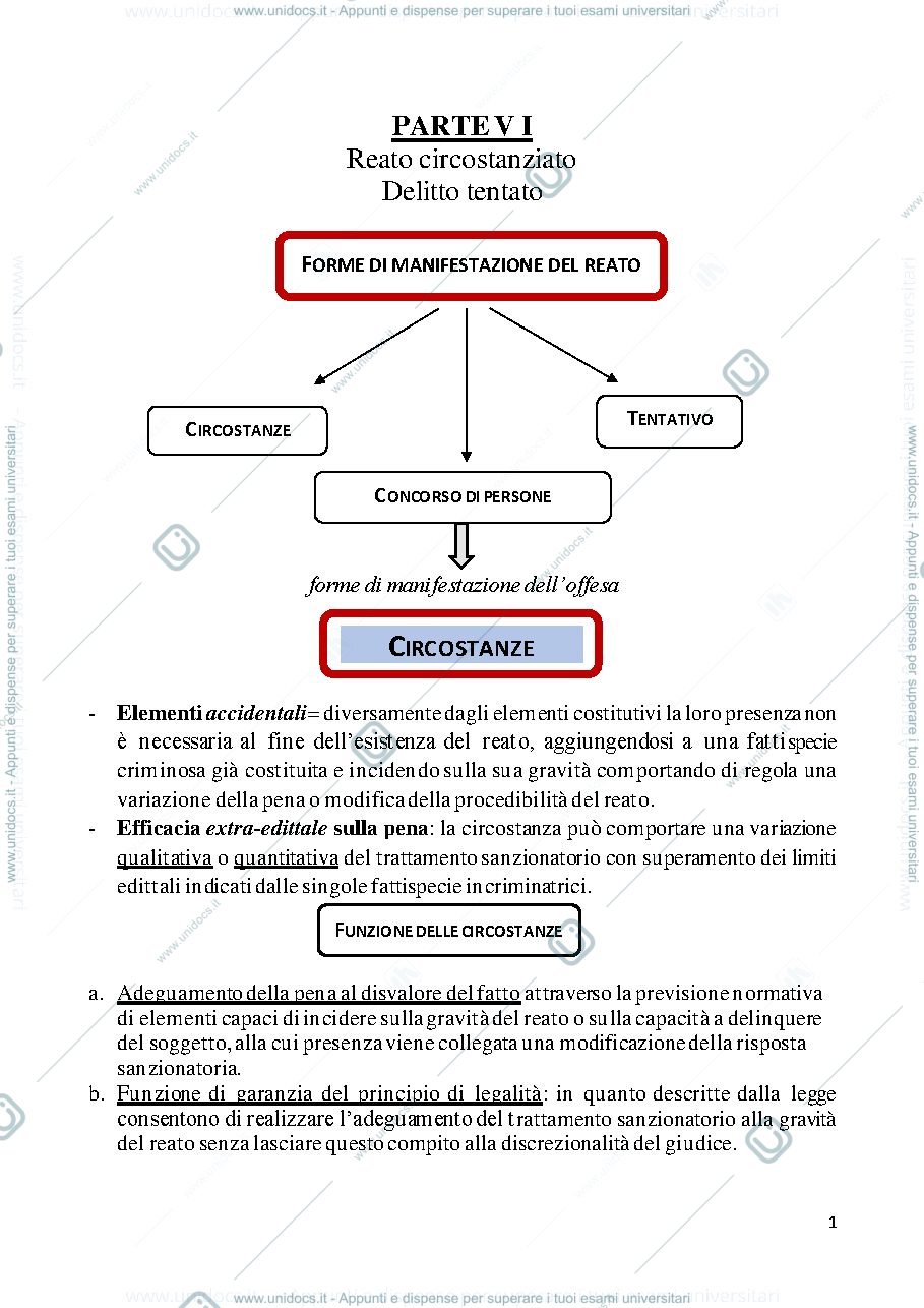 Anteprima pagina 1 — penale I - parte quarta/quinta
