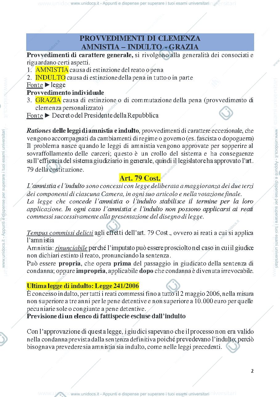 Anteprima pagina 2 — penale I - parte settima 2 e ultima