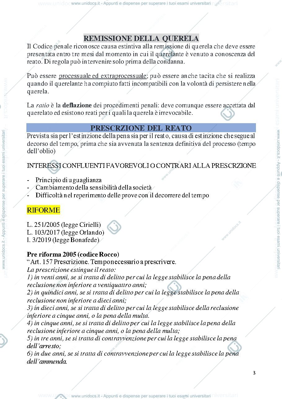 Anteprima pagina 3 — penale I - parte settima 2 e ultima