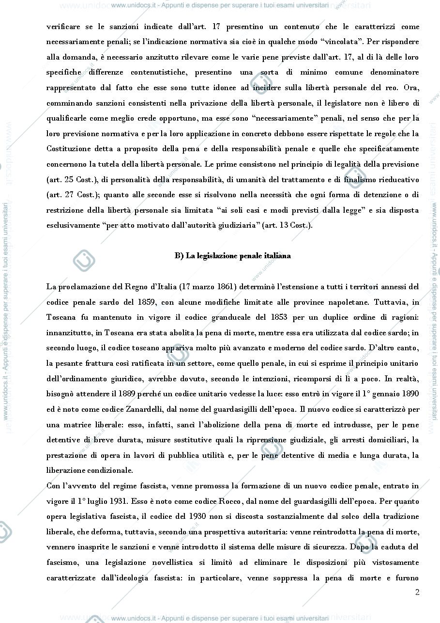 Anteprima pagina 2 — Riassunto padovani - Diritto penale