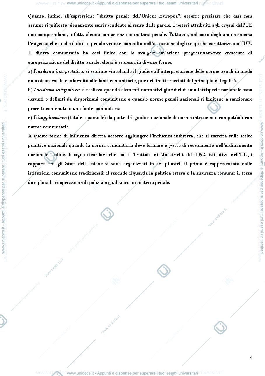 Anteprima pagina 4 — Riassunto padovani - Diritto penale