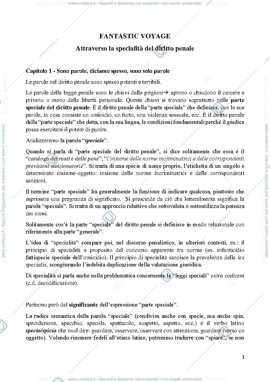 Anteprima pagina 1 — Appunti lezione 