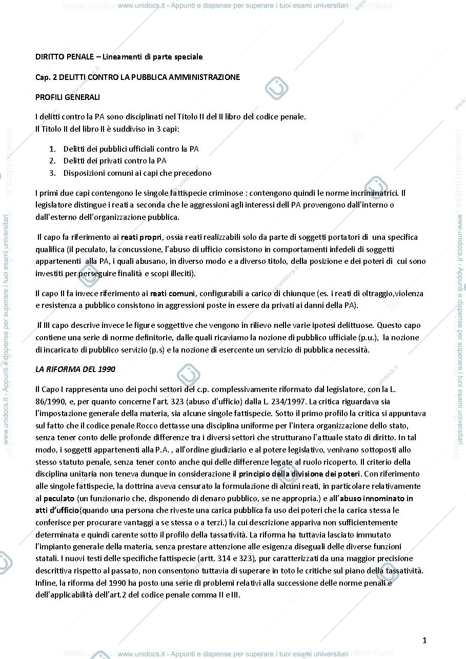 Anteprima pagina 1 — diritto penale