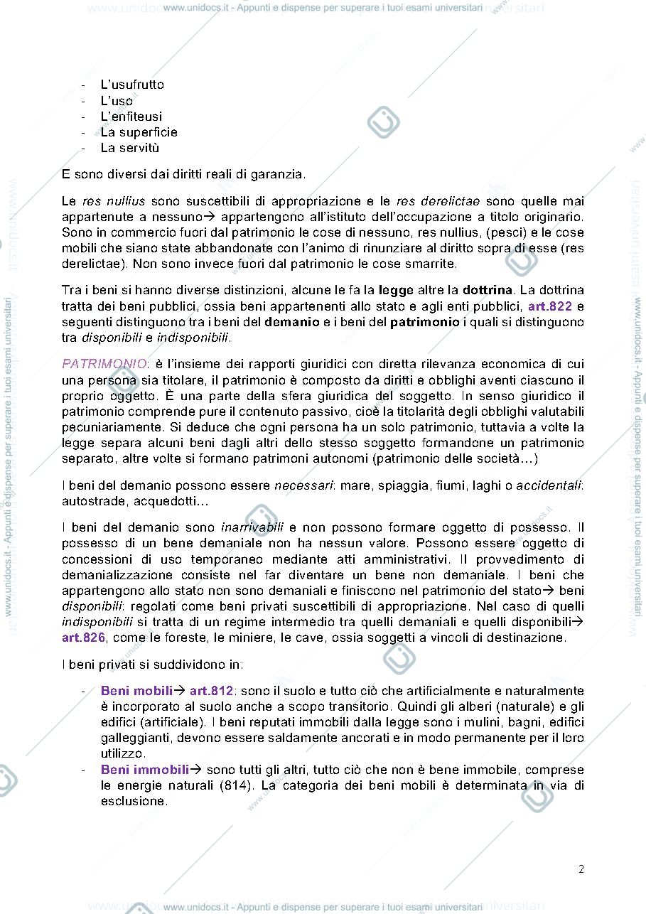 Anteprima pagina 2 — appunti diritto privato 2