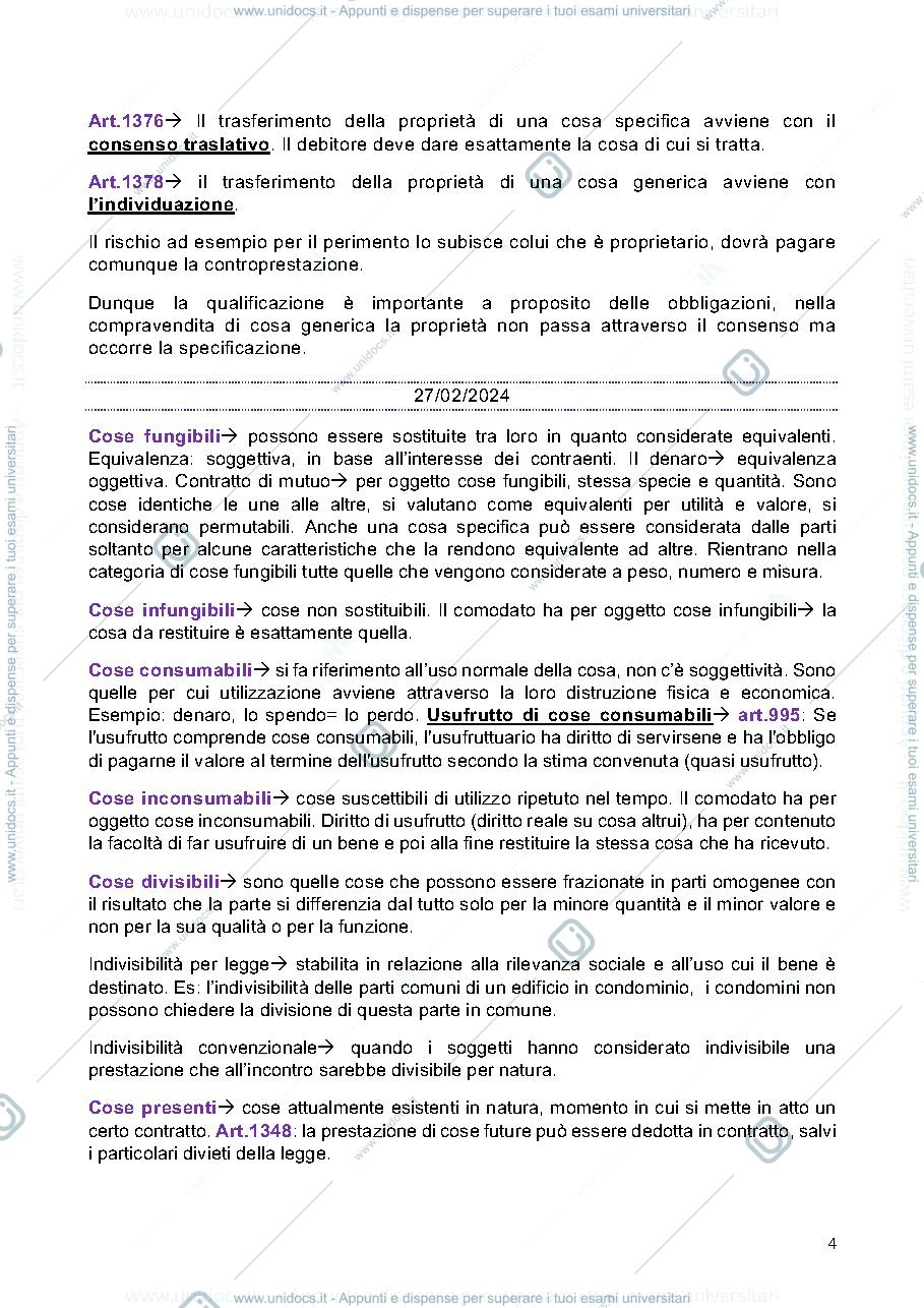 Anteprima pagina 4 — appunti diritto privato 2
