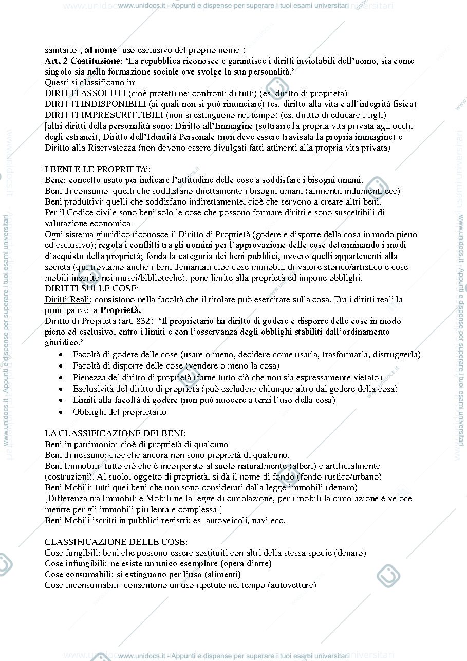 Anteprima pagina 3 — riassunti diritto privato 