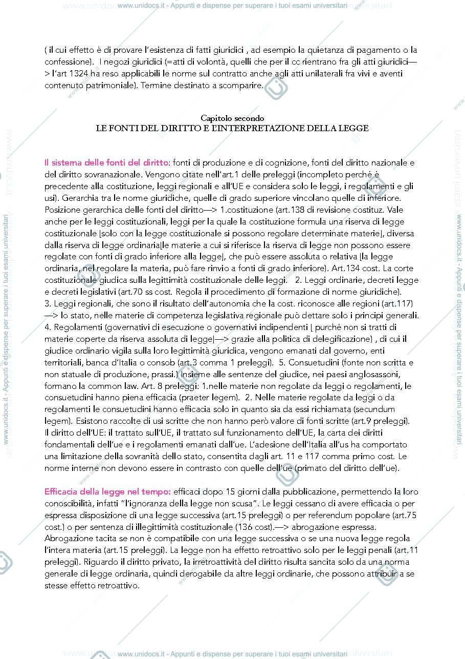 Anteprima pagina 2 — Prima parte diritto privato