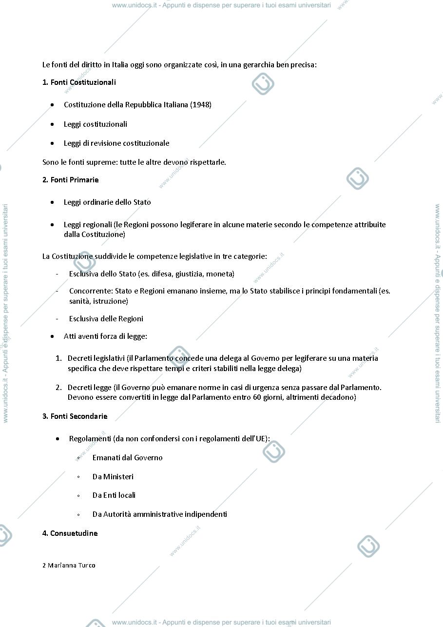 Anteprima pagina 2 — Diritto privato