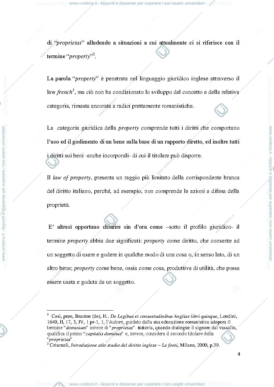 Anteprima pagina 4 — Diritto di proprietà inglese e italiano