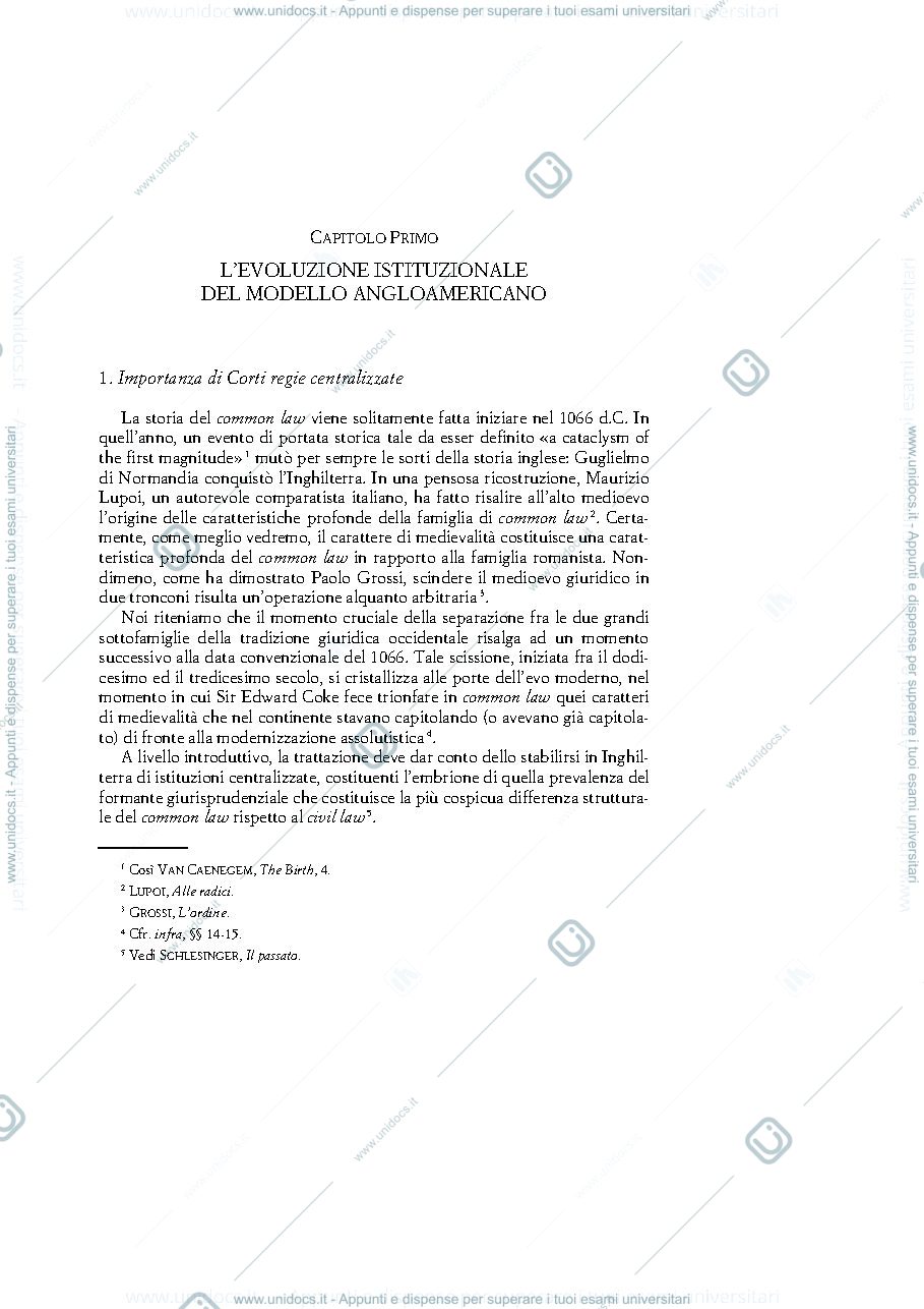 Anteprima pagina 1 — L’EVOLUZIONE ISTITUZIONALE DEL MODELLO ANGLOAMERICANO