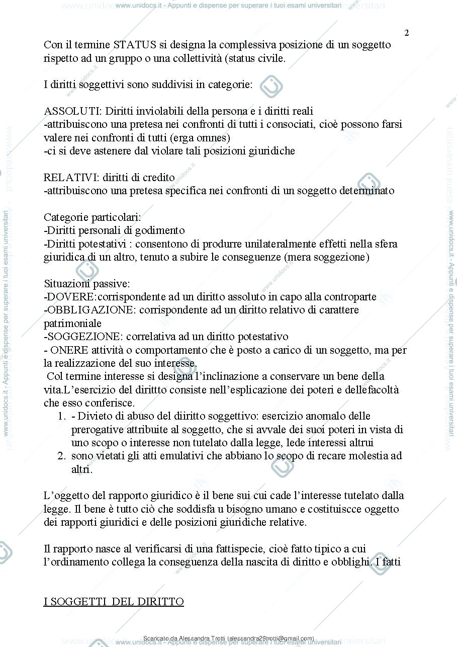 Anteprima pagina 3 — Diritto privato 