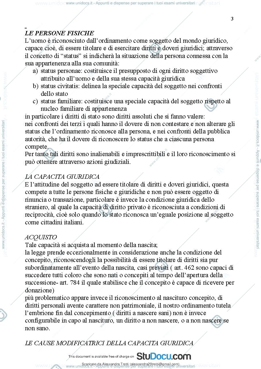 Anteprima pagina 4 — Diritto privato 