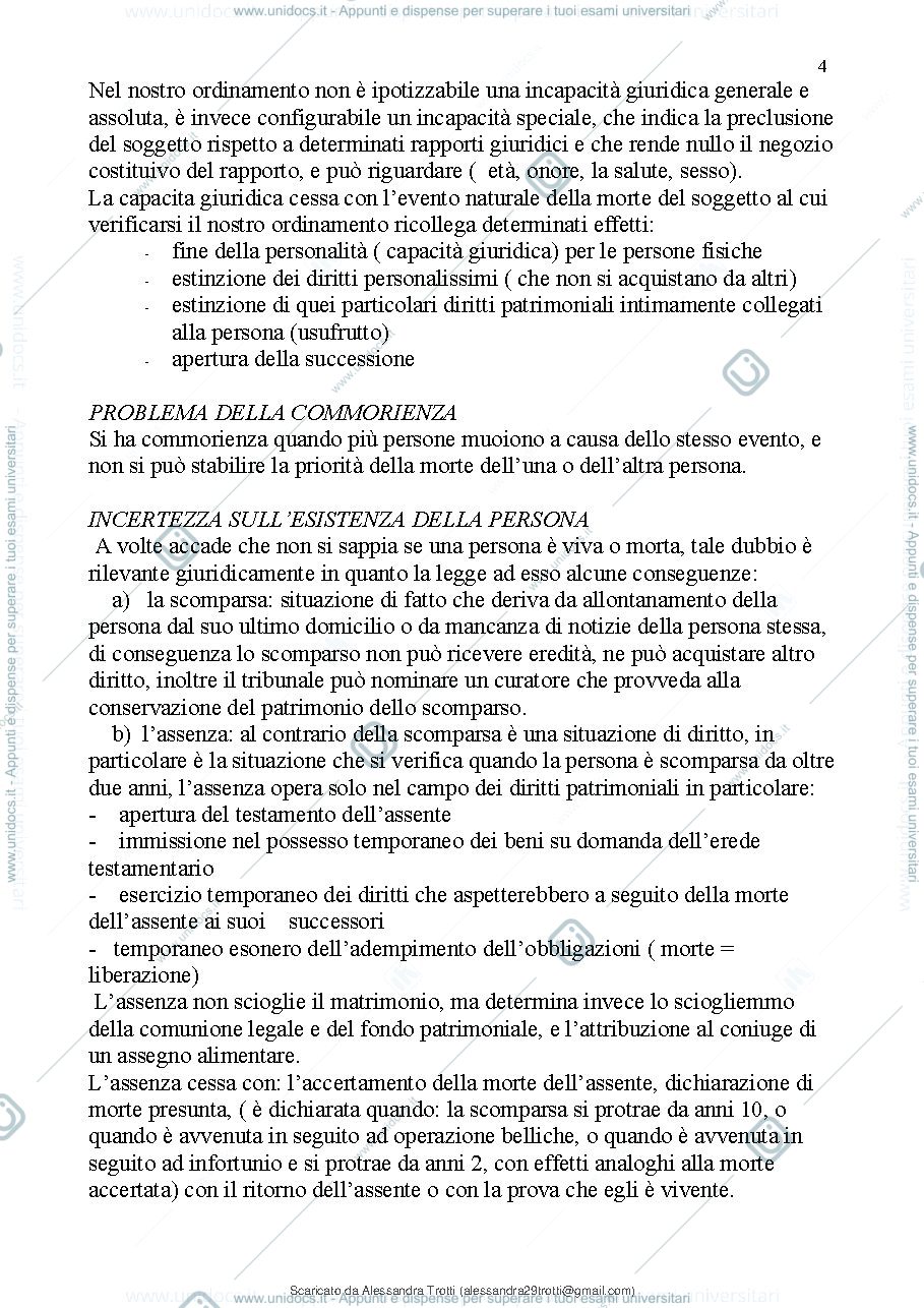 Anteprima pagina 5 — Diritto privato 