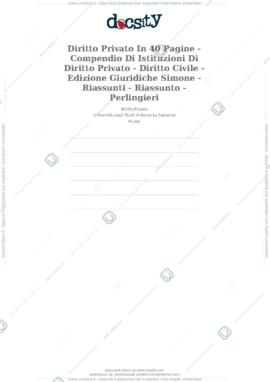 Anteprima pagina 1 — Dispense