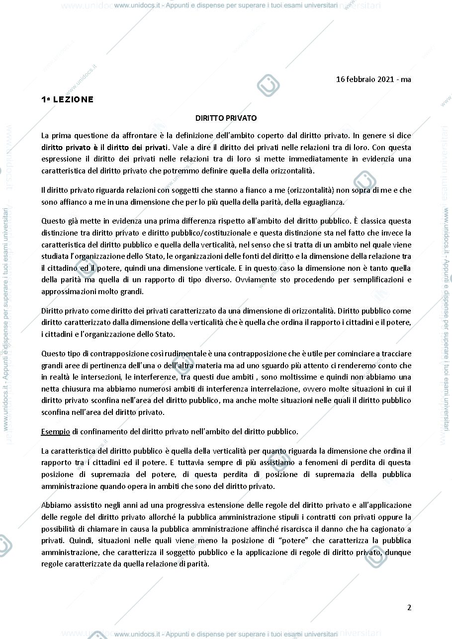 Anteprima pagina 2 — Diritto Privato I parte 1 - Prof. E. Pellecchia 