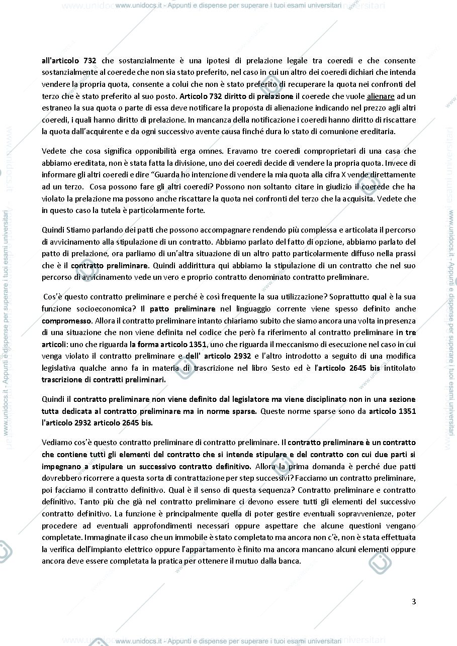 Anteprima pagina 3 — Diritto privato I parte 2° - Prof. E. Pellecchia 