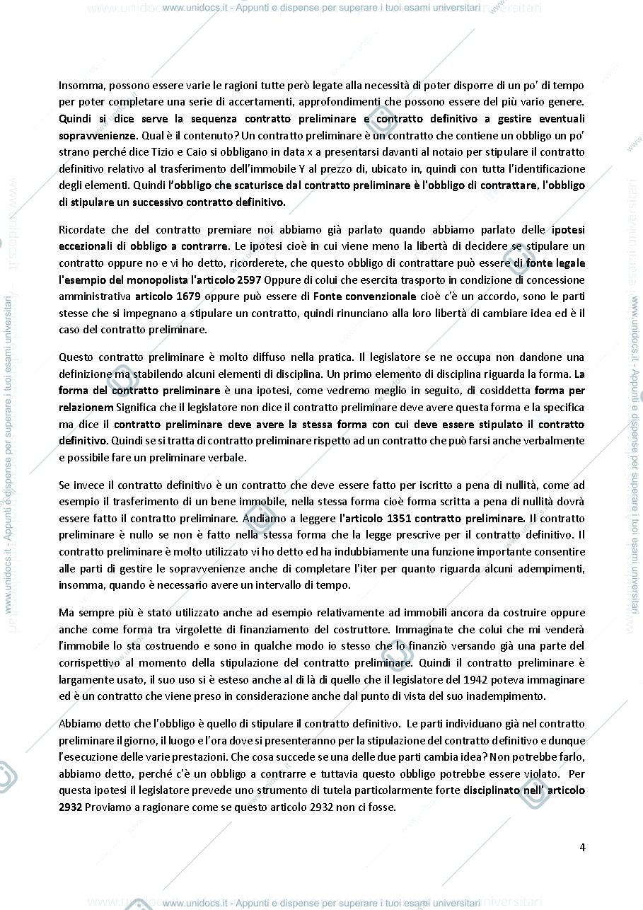 Anteprima pagina 4 — Diritto privato I parte 2° - Prof. E. Pellecchia 
