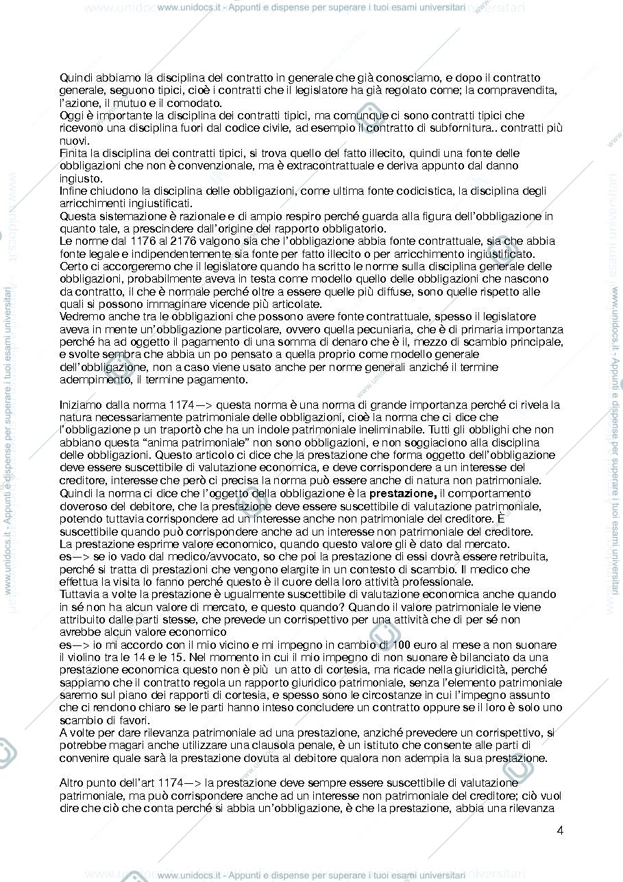 Anteprima pagina 4 — diritto privato corso a 