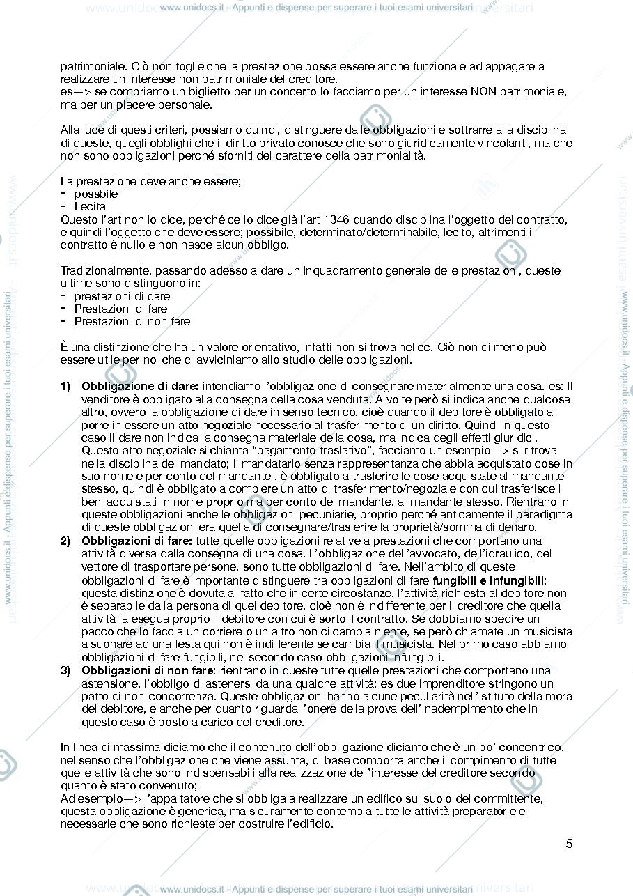 Anteprima pagina 5 — diritto privato corso a 