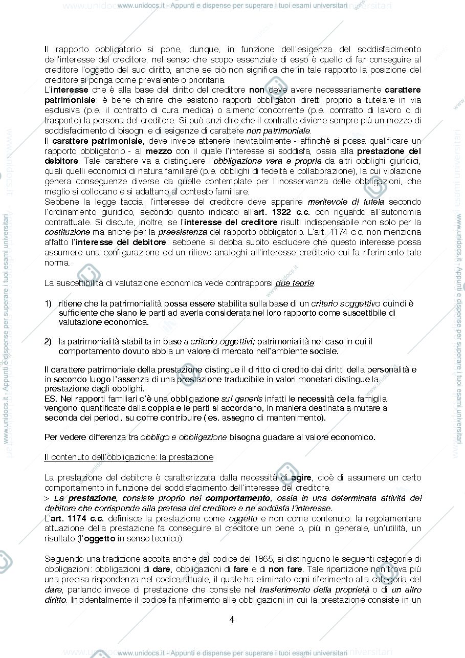 Anteprima pagina 4 — riassunto libro utet diritto privato II con integrazione slide prof Favilli