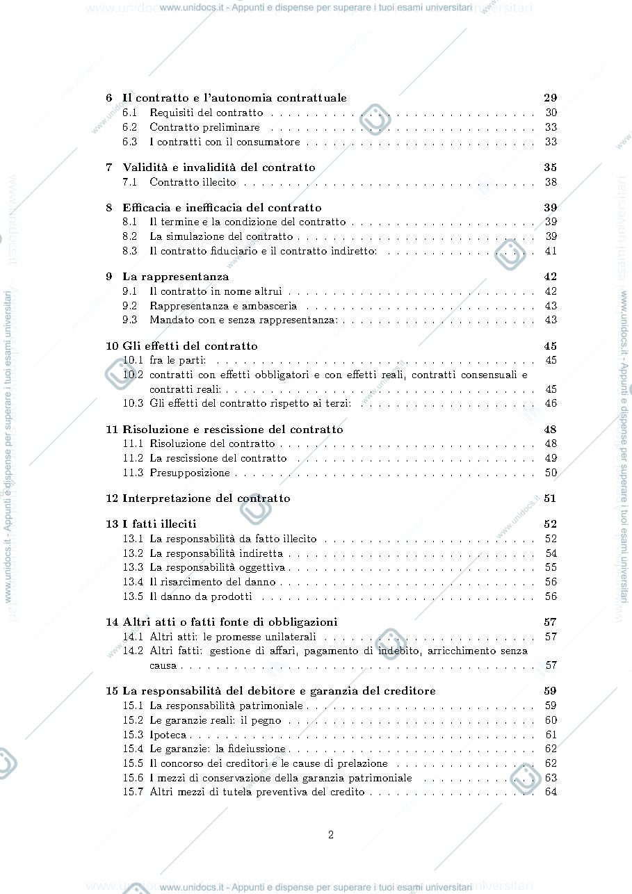 Anteprima pagina 2 — appunti di diritto privato