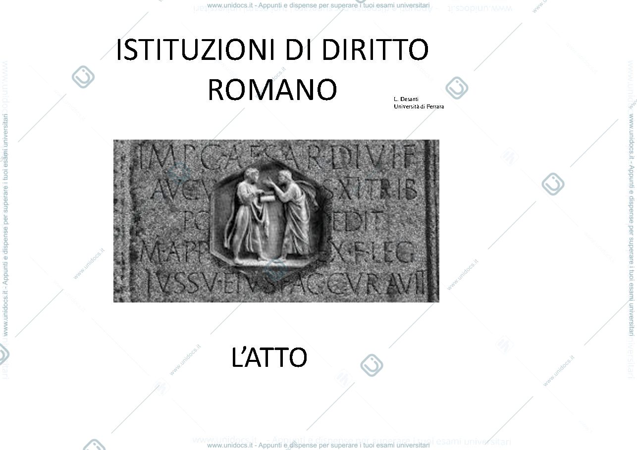 Anteprima pagina 1 — L'atto